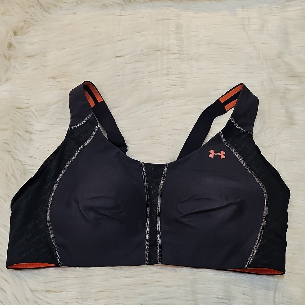Under Armour Black and Pink Sports Bra